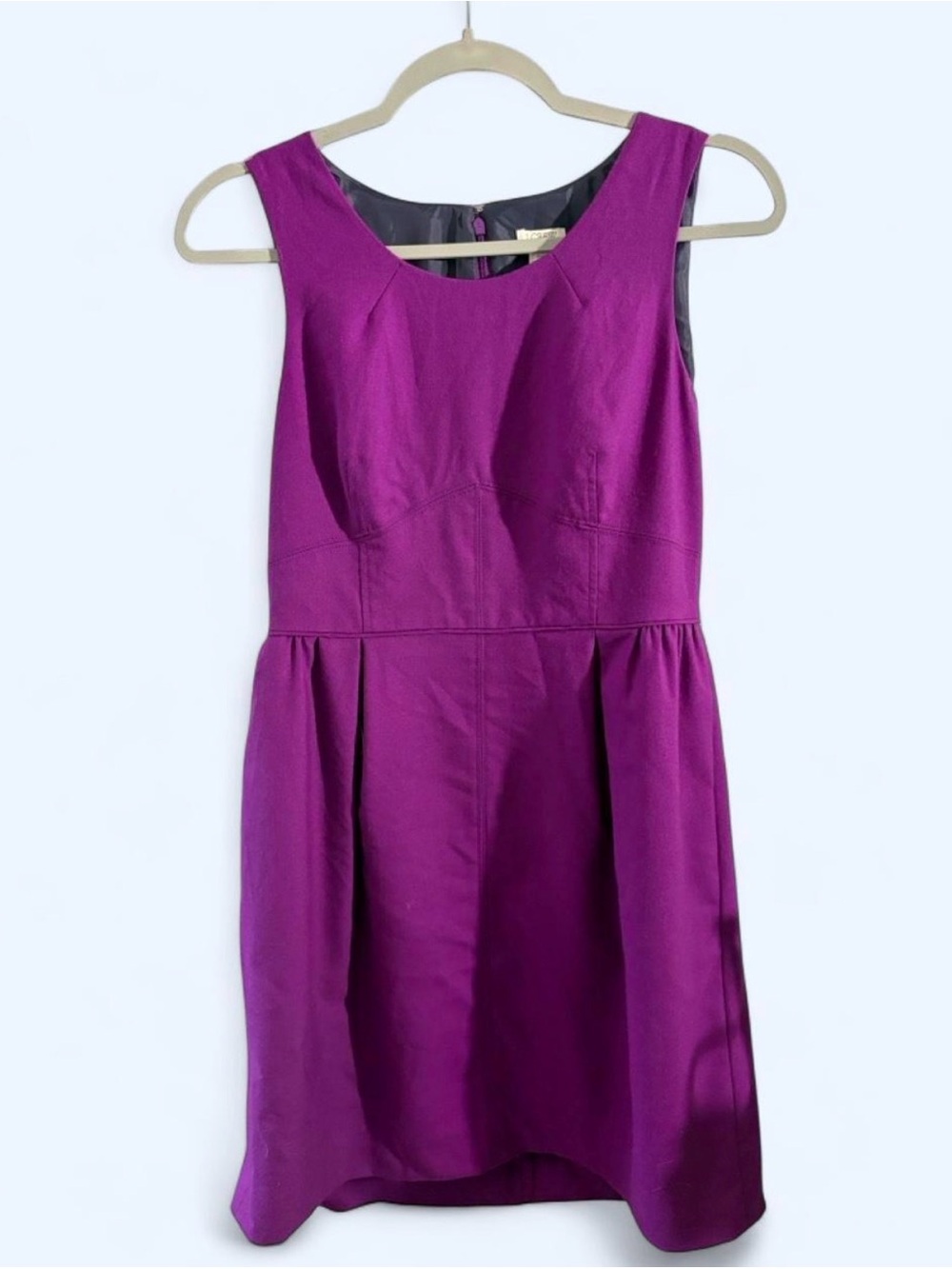 J. Crew Allie Sleeveless Dress in Purple